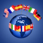 Flags on Globw